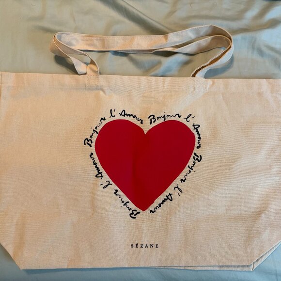 Limited Edition Sezane Fabric Tote Bag (Fall 2025) - Picture 2 of 2